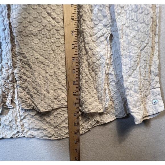 Elizabeth and James‎ Womens Button Front Collared Shirt White Silk Size XS - Picture 5 of 8